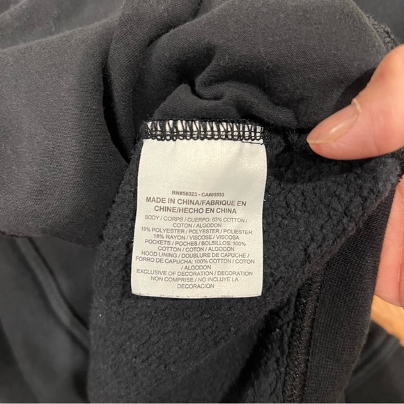 Nike Black Cowl Neck Sweatshirt Men’s Size Large Funnel Neck Hoodie Pullover EUC - Picture 7 of 8